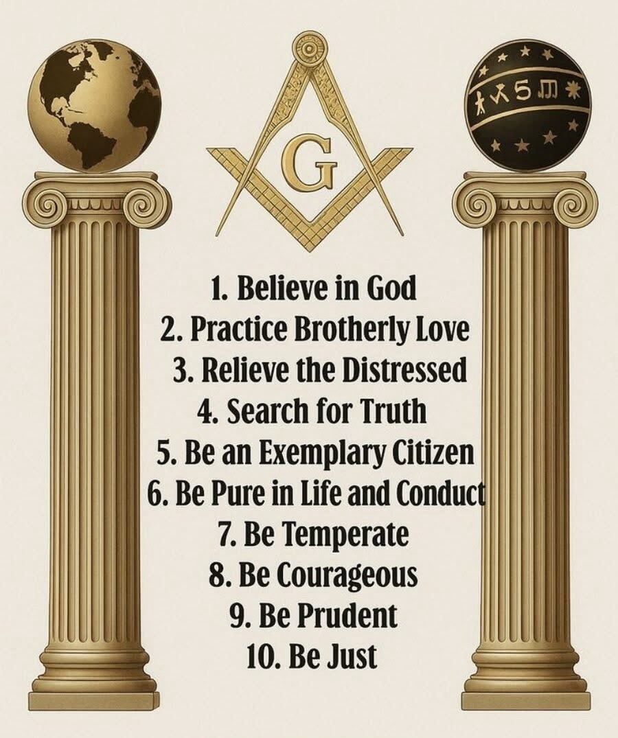The Ten Pillars of a Mason: A Reflection on Our Daily Work